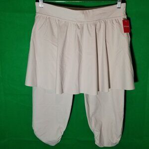 Spanx Skirted Leggings Booty Boost White Women 1X Athletic Tennis Pickleball NWT